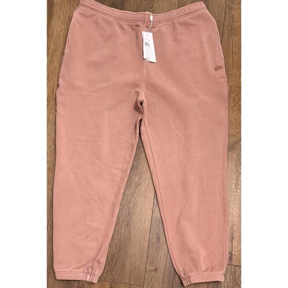 Lacoste Other - NEW Unisex Lacoste Dusty Pink Tapered Joggers Fleece Trackpants US XL FR 6 $160